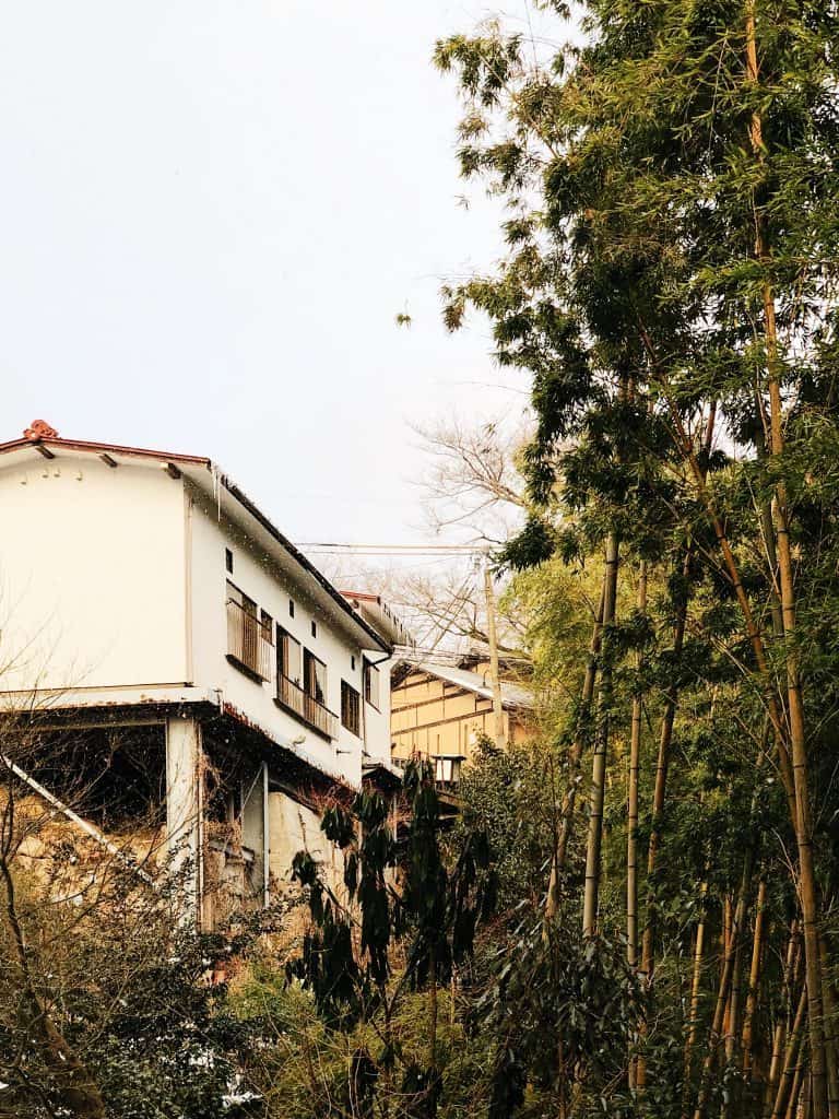 Kurokawa onsen, a nostalgic onsen village inspired by Ghibli film in Kumamoto Prefecture, Kyushu, Japan.