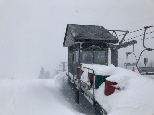 Powder Snow Skiing in Japan at Yonezawa City, Yamagata Prefecture.