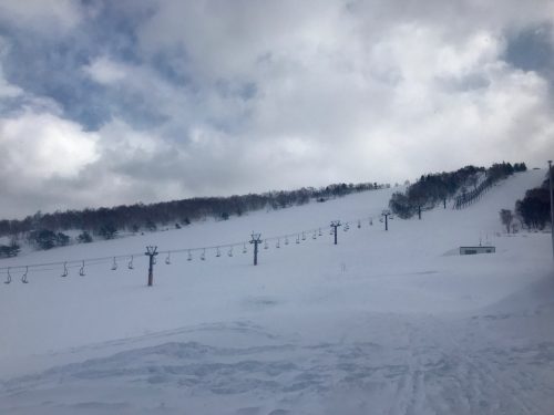 Powder Snow Skiing in Japan at Yonezawa City, Yamagata Prefecture.