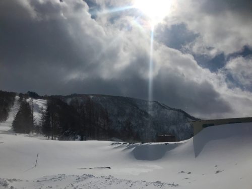 Powder Snow Skiing in Japan at Yonezawa City, Yamagata Prefecture.