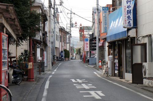 Walk into the city center on the Chichibu Silk Road in Chichibu, Saitama, Japan.