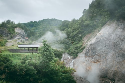 Hiking around hot springs at Yuzawa, Tohoku region