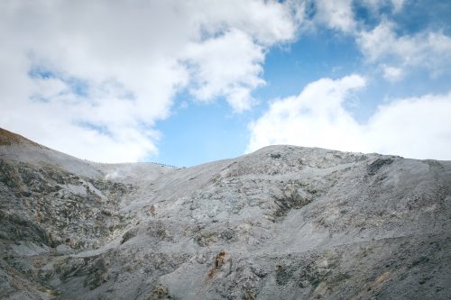 Hiking around hot springs at Yuzawa, Tohoku region