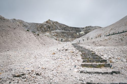 Hiking around hot springs at Yuzawa, Tohoku region