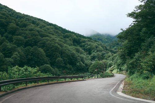 Hiking around hot springs at Yuzawa, Tohoku region