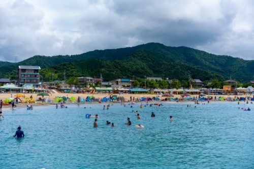 Check out the beach-side shops at Wakasa-Wada Blue Flag Beach!
