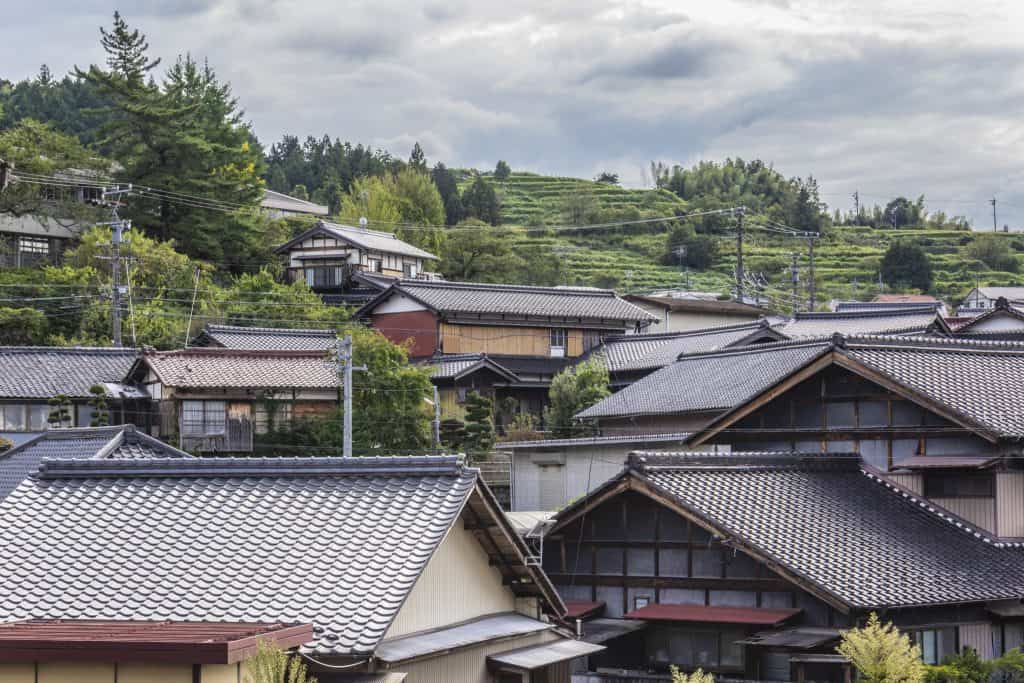 Traditional houses along the Nakasendō, Gifu Prefecture, Japan