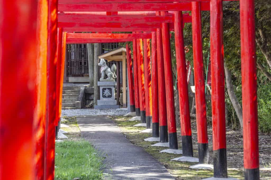 Starting point for trekking on Nakasendo, Gifu Prefecture, Japan