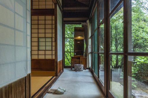 The traditional building of Agemiya Restaurant in Nakatsugawa, Gifu Prefecture, Japan