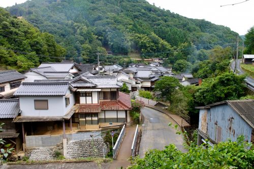 Walking around the Ontayaki Pottery Village in Oita, Kyushu, Japan.