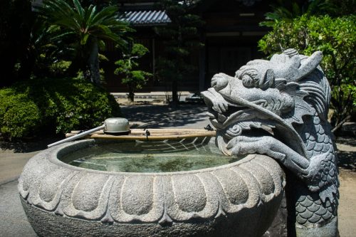 A temple in Saiki City, Oita Prefecture, Japan