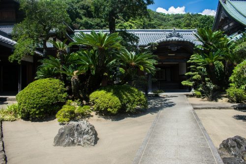 A temple in Saiki City, Oita Prefecture, Japan