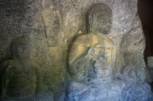 Stone Buddhas in Usuki, Oita Prefecture, Japan