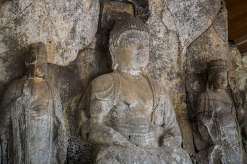 Stone Buddhas in Usuki, Oita Prefecture, Japan