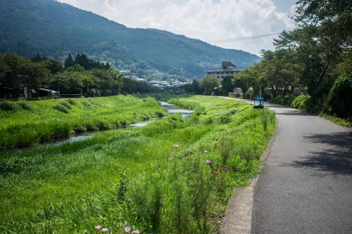Small stream near Yufuin, Oita Prefecture, Japan