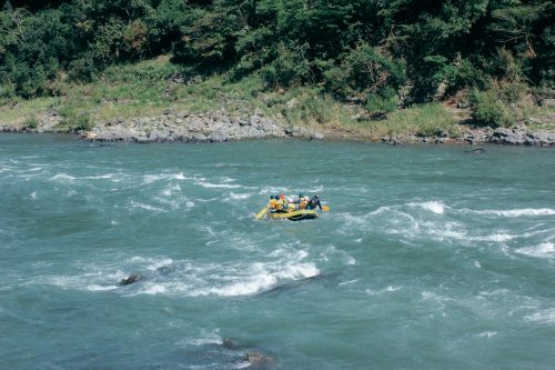 Rafting on the Kuma River, Kumamoto Prefecture, Kyushu, Japan