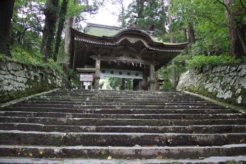 Ogamiyama Shrine at Mt Daisen, a Japan Heritage site in Tottori.