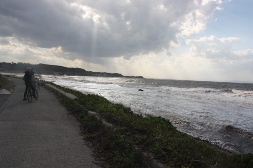 A Downhill Cycling from Mt Daisen to the Sea of Japan, Tottori, Japan.