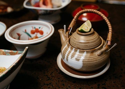 Fukushima local specialities, in Fukushima city, Tohoku region in Japan.