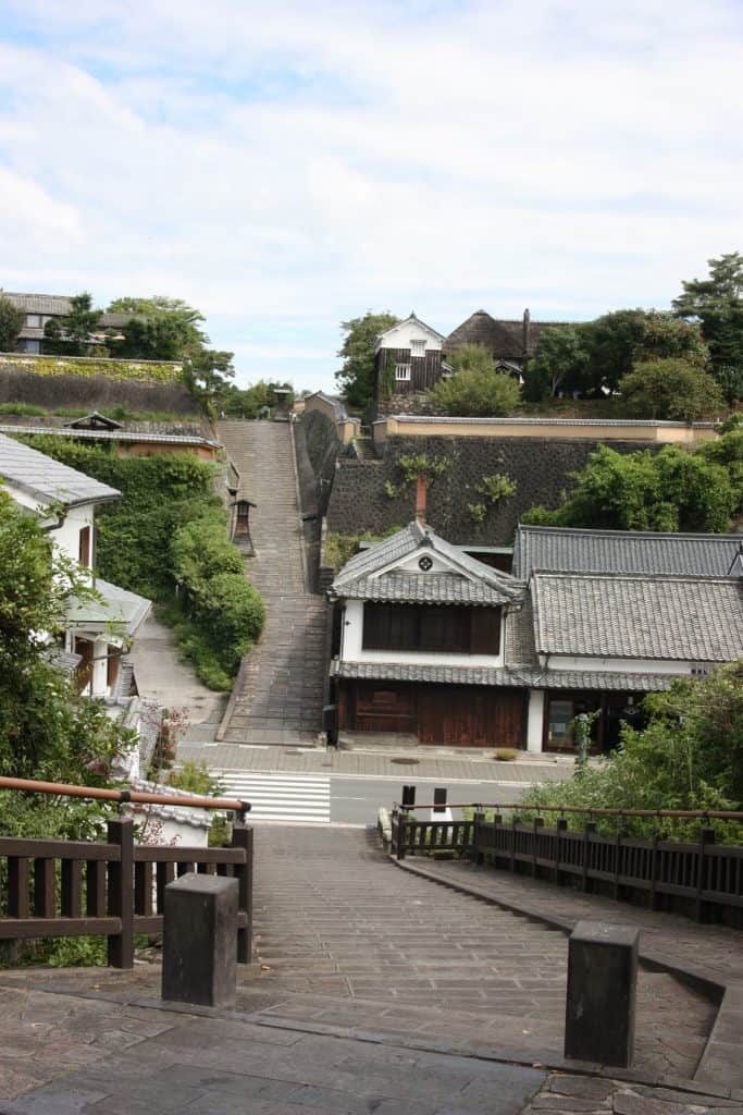 A walk in a samurai town, Kitsuki, Oita, Kyushu,Japan.