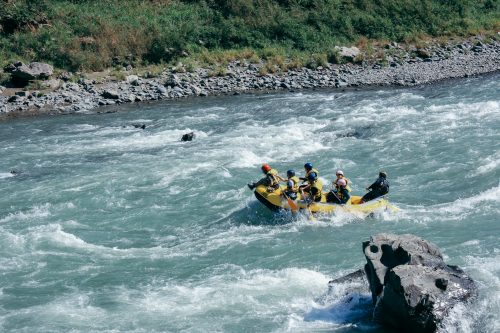 Rafting on the Kuma River, Kumamoto Prefecture, Kyushu, Japan