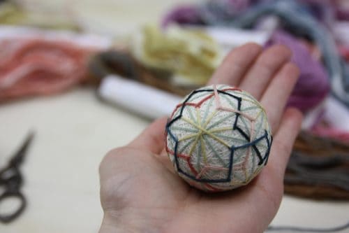 Temari, a traditional Japanese craft made in Kagawa Prefecture, Japan.