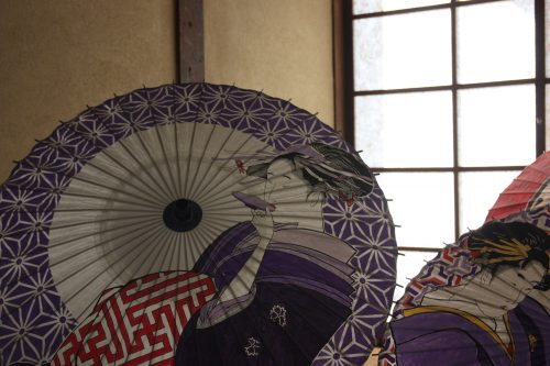 The fine art of Japanese umbrella decorating in Tokushima, Japan.