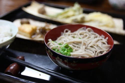 Traditional soba making experience in the Iya Valley area.