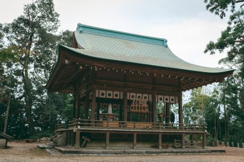 Shrine in Ogi, Shiga Prefecture, near Kyoto, Japan