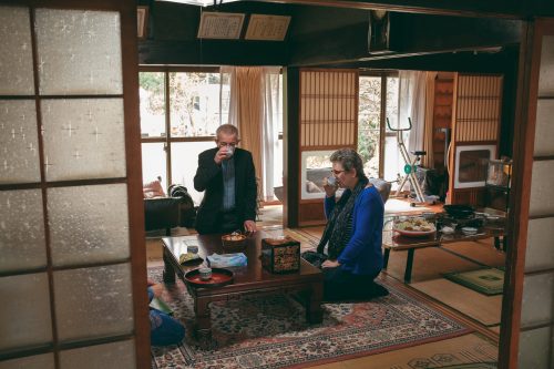 Traditional house of a farmer couple in Ogi, Shiga Prefecture, near Kyoto, Japan