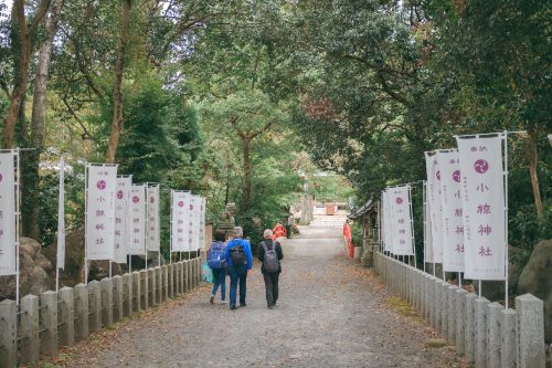 On the way to one of the Ogi Shrines, Shiga Prefecture, near Kyoto, Japan