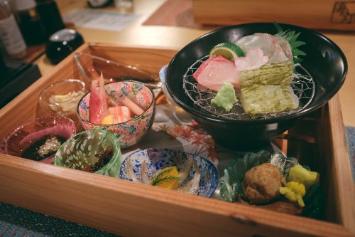 Seafood dinner at Himi Umiakari Onsen in Toyama Prefecture