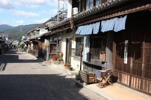 Edo period streets of Udatsu in Mima town, Tokushima.
