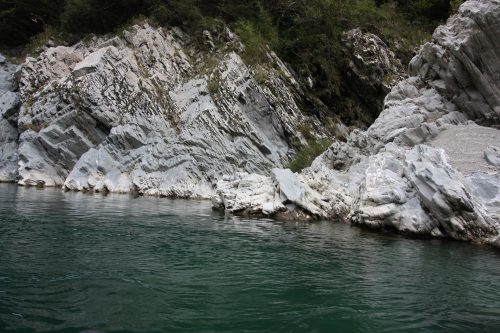 Oboke Gorge on the Yoshino River in Tokushima Prefecture.