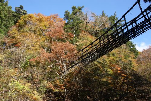 View of the Iya Valley in Tokushima, Eastern Shikoku.