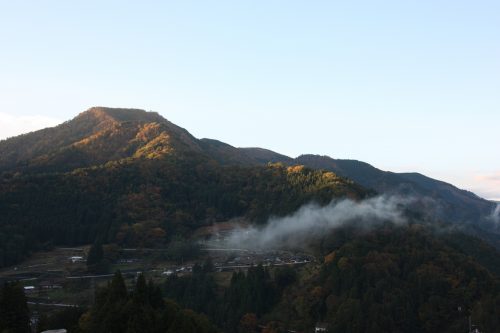 Sunrise over the mountains of Tokushima Prefecture in Eastern Shikoku.