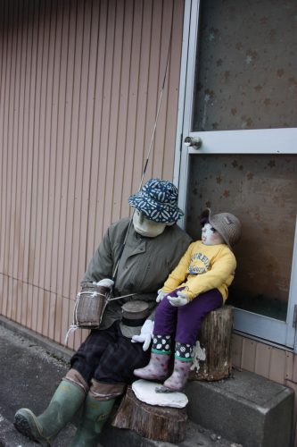 Unusual "inhabitants" of Nagoro, the Scarecrow Village in Eastern Shikoku.