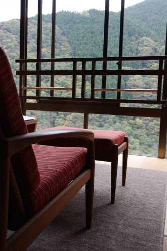 Incredible views for the rooms at Iya Onsen Hotel, Tokushima.