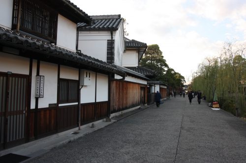 Merchant homes in the Bikan historic distict of Kurashiki, Okayama.