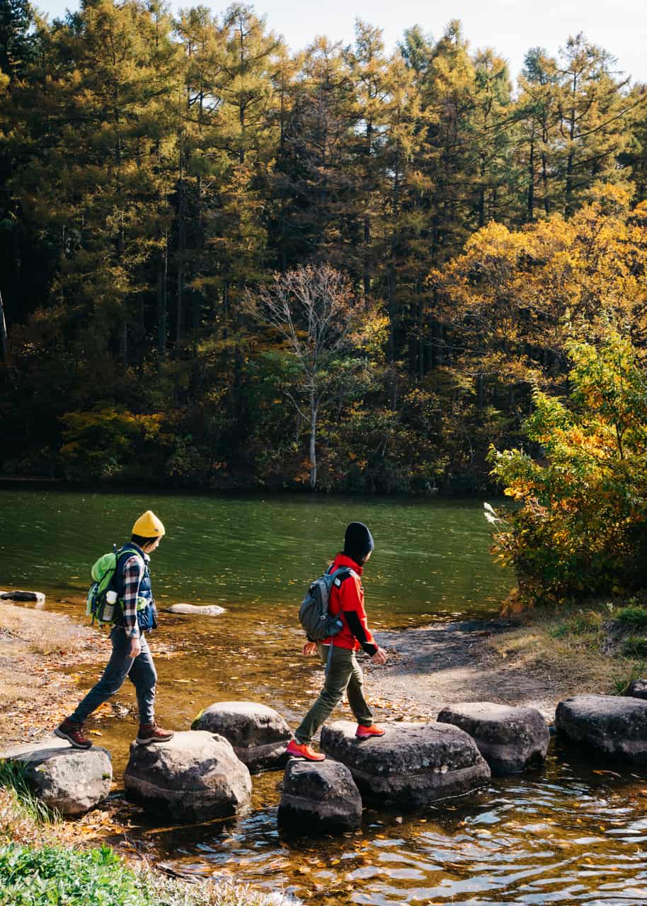 Taking a hike on the Shin-etsu trail in Nagano, Japan.