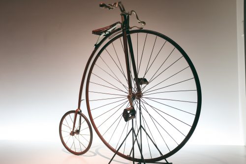 Old Models on display at Sakai Bicycle Museum, Osaka, Kinki Region, Japan