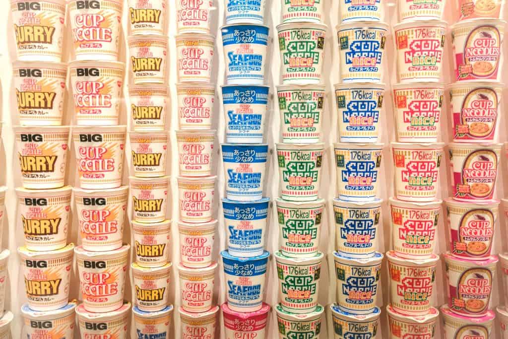 Museum dedicated to cup noodles and its inventor in Osaka, Kinki region, Japan