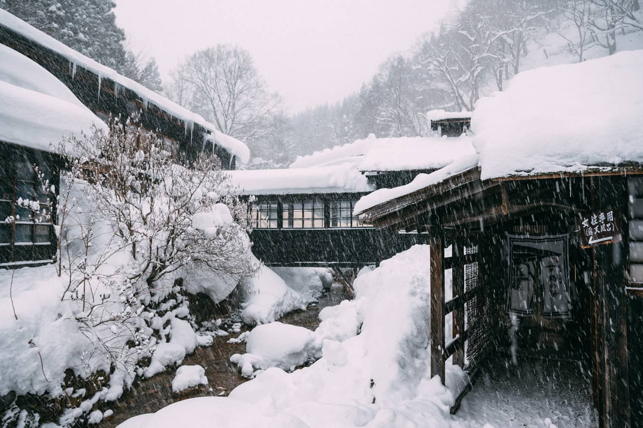 Snow at Nyuto Onsen