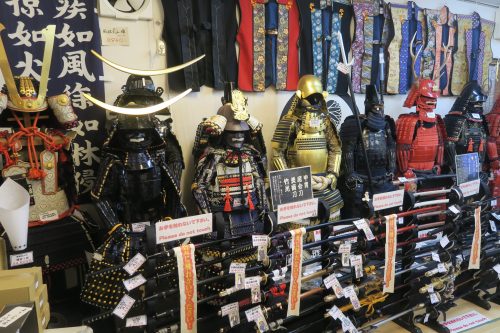 Armor on display at Kakegawa Castle, Shizuoka