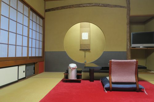 Circle Room at Ryokan Masagokan in Kakegawa, Shizuoka.