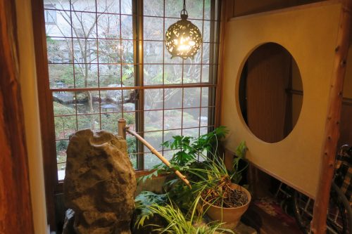 Traditional decor at Ryokan Masagokan in Kakegawa, Shizuoka.