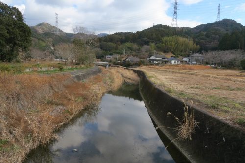 Winter landscape Kakegawa, Shizuoka.