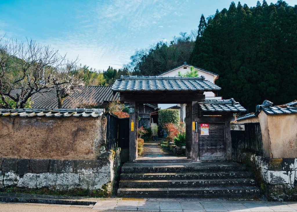 The old town of Taketa city, Oita prefecture, Kyushu island, Japan.