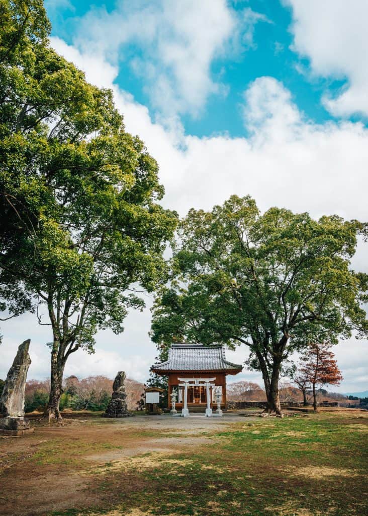 Shrine at Oka Castle Ruins, Taketa city, Oita, Kyushu