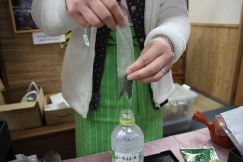 Green tea shop in Higashisonogi, Nagasaki, Kyushu, Japan.